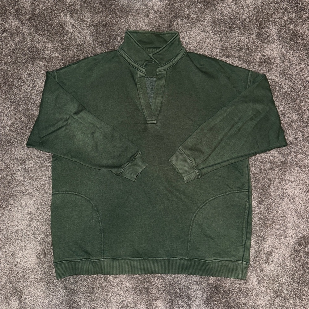 Aerie Deep Green Sweater with pockets